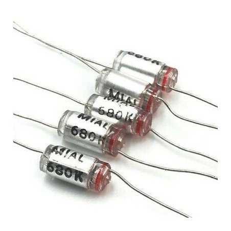 680PF 160V 5% POLYSTYRENE AXIAL CAPACITOR QTY:5