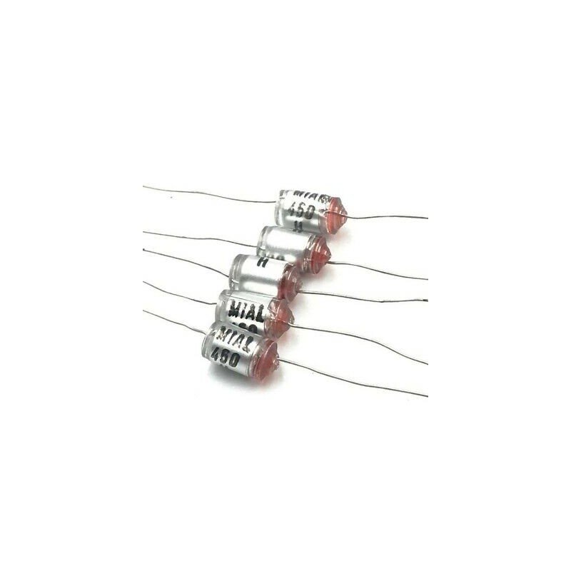 450PF 160V 5% POLYSTYRENE AXIAL CAPACITOR QTY:5