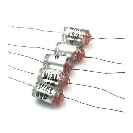 450PF 160V 5% POLYSTYRENE AXIAL CAPACITOR QTY:5