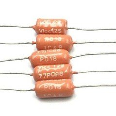 0.22UF 220NF 125V AXIAL CAPACITOR QTY:5