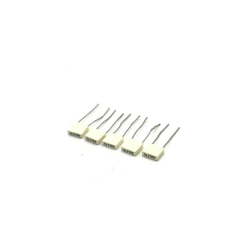 1NF 1000PF 100V RADIAL FILM CAPACITOR QTY:5