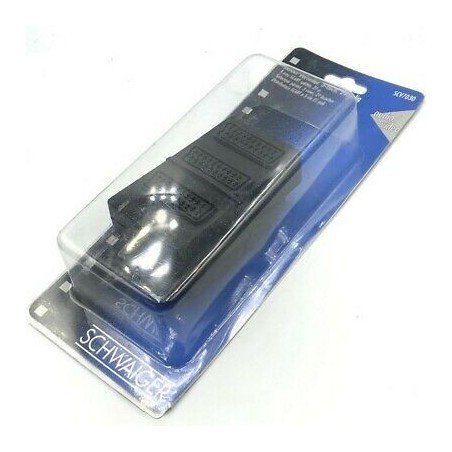SCHWAIGER SCV7030 3WAY SCART SPLITTER 1MALE TO 3FEMALE