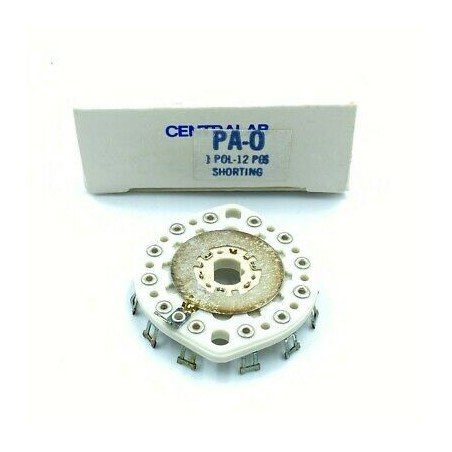 12 POSITION 1 POLE ROTARY SWITCH SHORTING PA-0 CENTRALAB