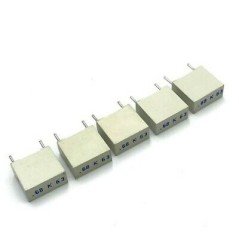 0.68UF 680NF 63V RADIAL FILM CAPACITOR QTY:5