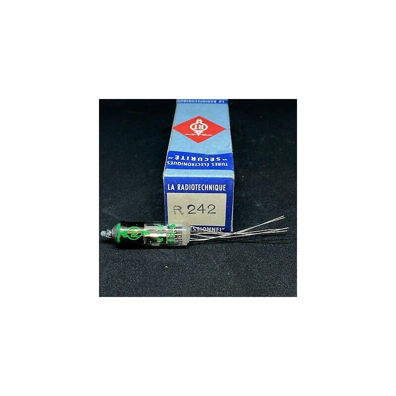 R242 ELECTRON VACUUM TUBE VALVE RADIOTECHNIQUE FRANCE