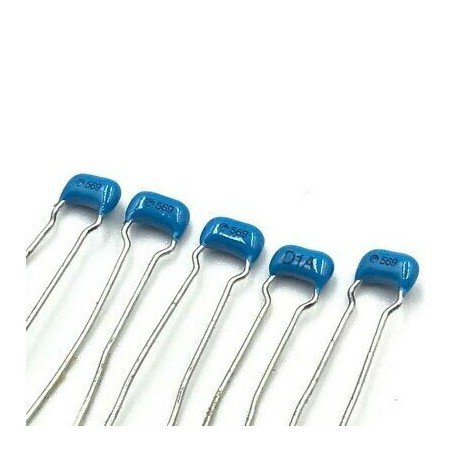 5.6PF 100V RADIAL CERAMIC DISC CAPACITOR MURATA QTY:5