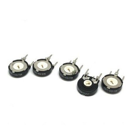 220ohm 220R Vertical Trimmer Piher D:15mm QTY:5