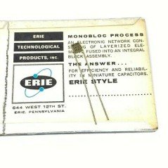 4.2NF 4200PF 100V ERIE CAPACITOR CERAMIC MULTILAYER M39014/01