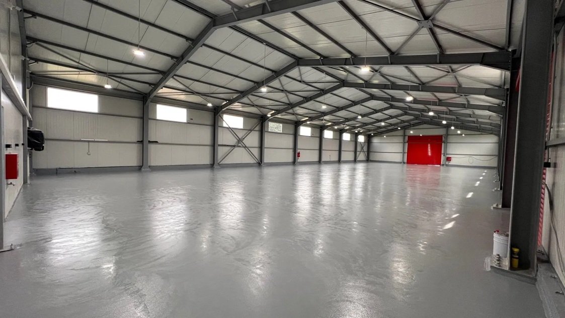 Completed logistics facility in Lakoma Industrial Zone (2024).