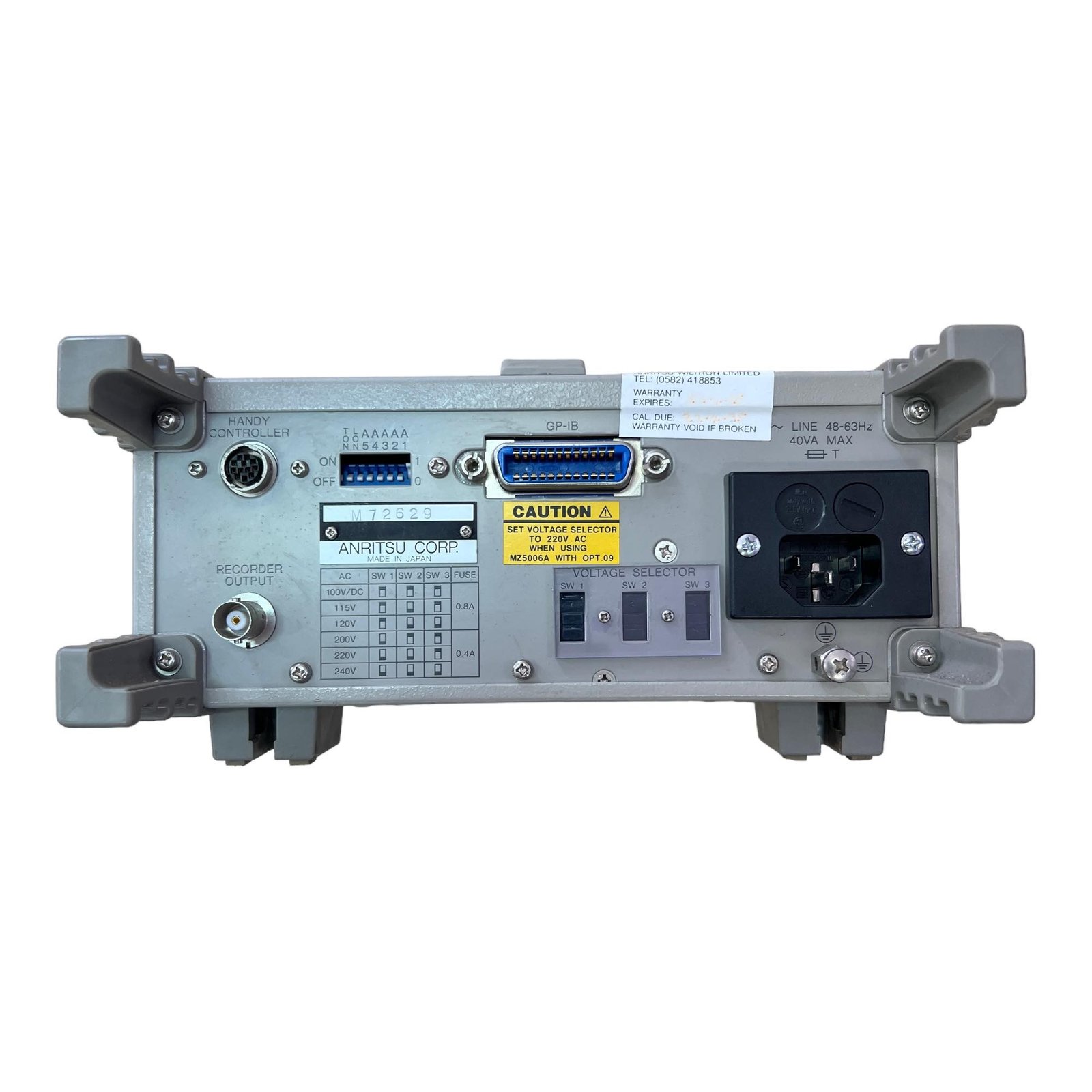 Anritsu　光パワーメータ　ML910B ANRITSU ML910B ML910B 光パワーメータ アンリツ | 計測器 | TechEyesOnline